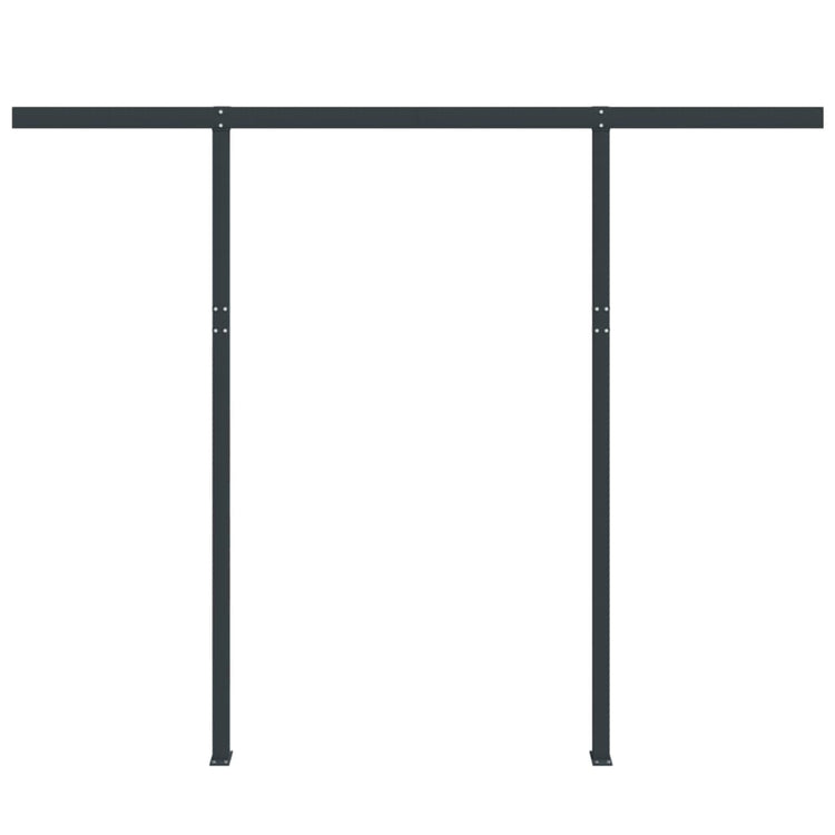 Vidaxl Laifel Pole Set 300x245 cm Eisen -Anthrazit -ausgelöst