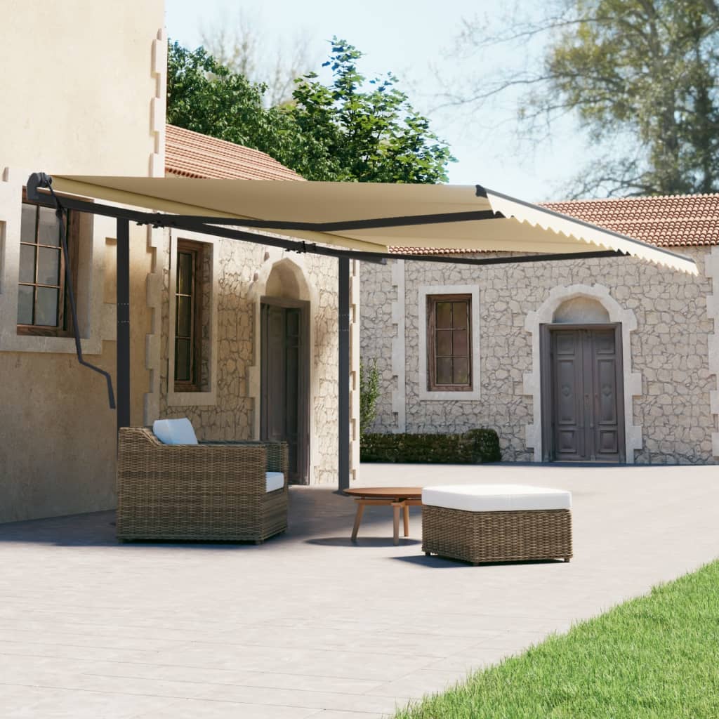 Vidaxl Laifel Pole Set 600x245 cm Eisen Anthrazit -ausgelöst