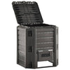 Vidaxl -Kompostbehälter 380 l Schwarz