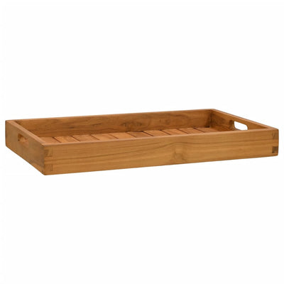 VIDAXL -Tablett 60x35 cm Solid Teak