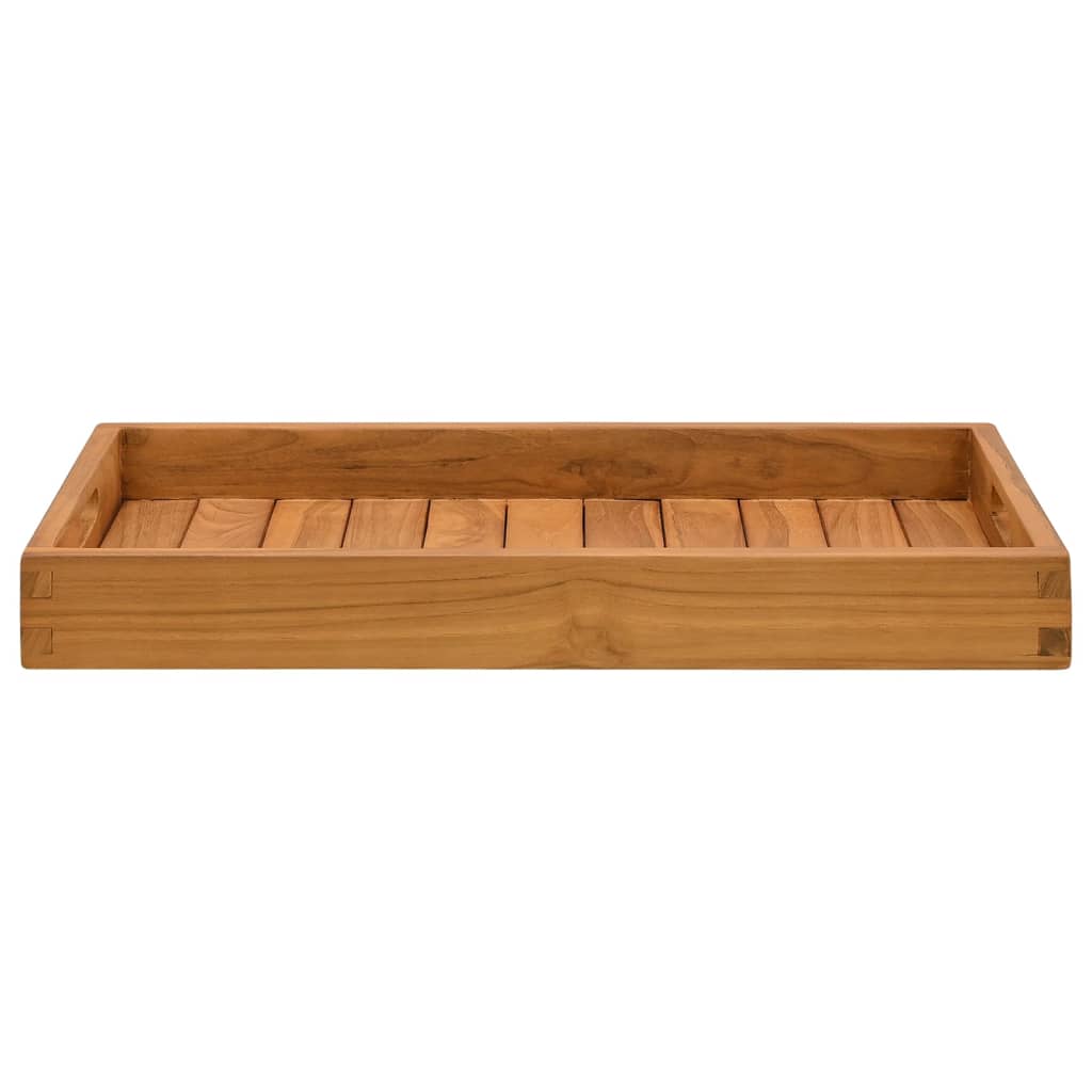 VIDAXL -Tablett 60x35 cm Solid Teak