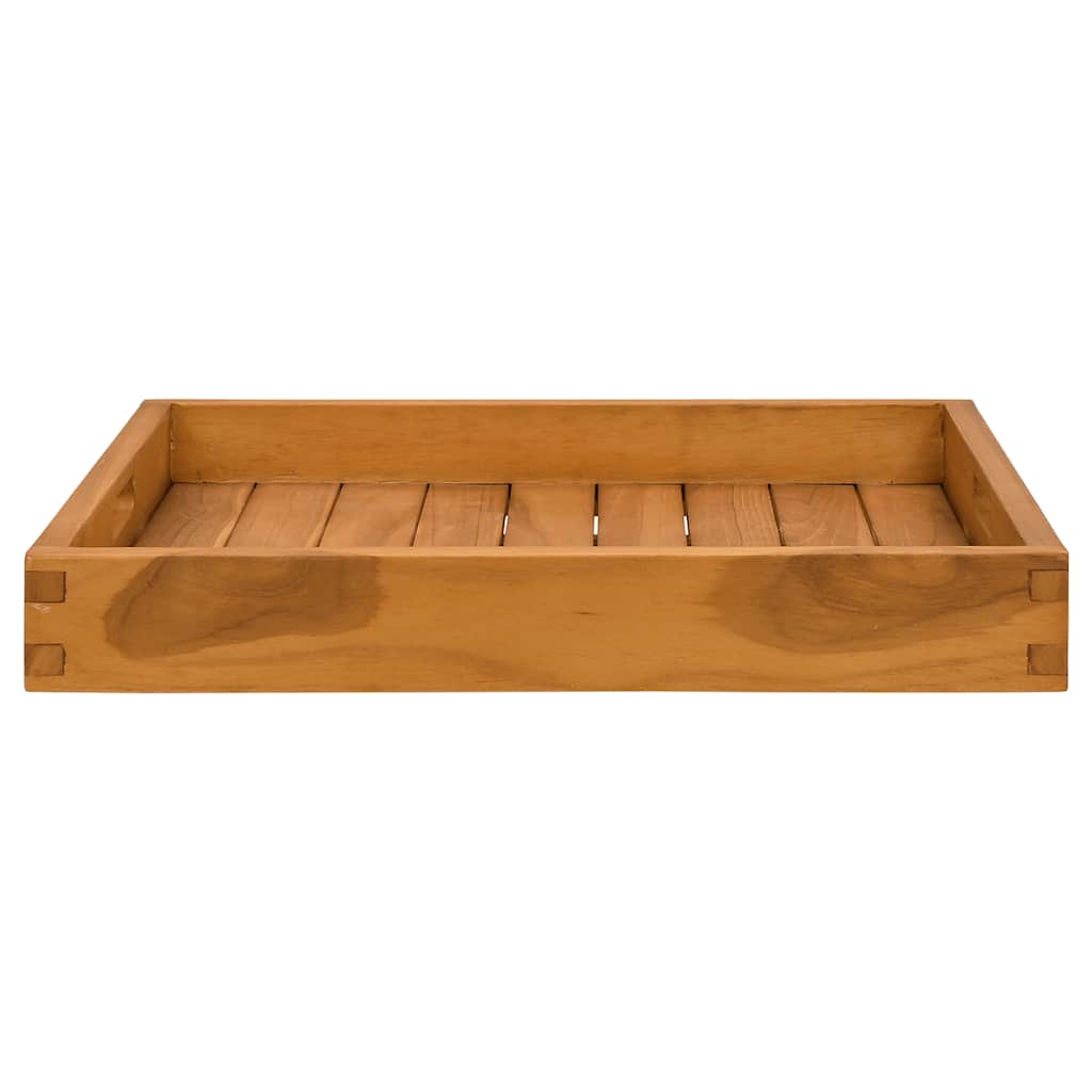 VIDAXL -Tablett 50x50 cm Feste Teaks