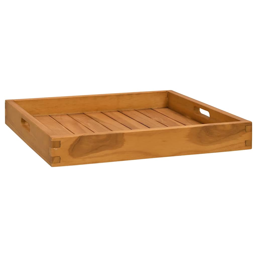 VIDAXL -Tablett 50x50 cm Feste Teaks