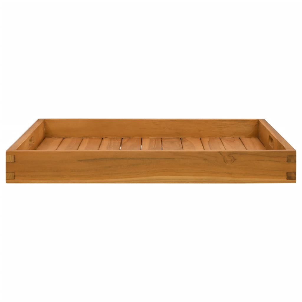 VIDAXL -Tablett 60x60 cm Solid Teak
