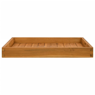 VIDAXL -Tablett 60x60 cm Solid Teak