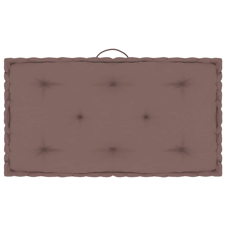 Vidaxx Paletten-Bodenkissen 73x40x7 cm Baumwolle Taupe