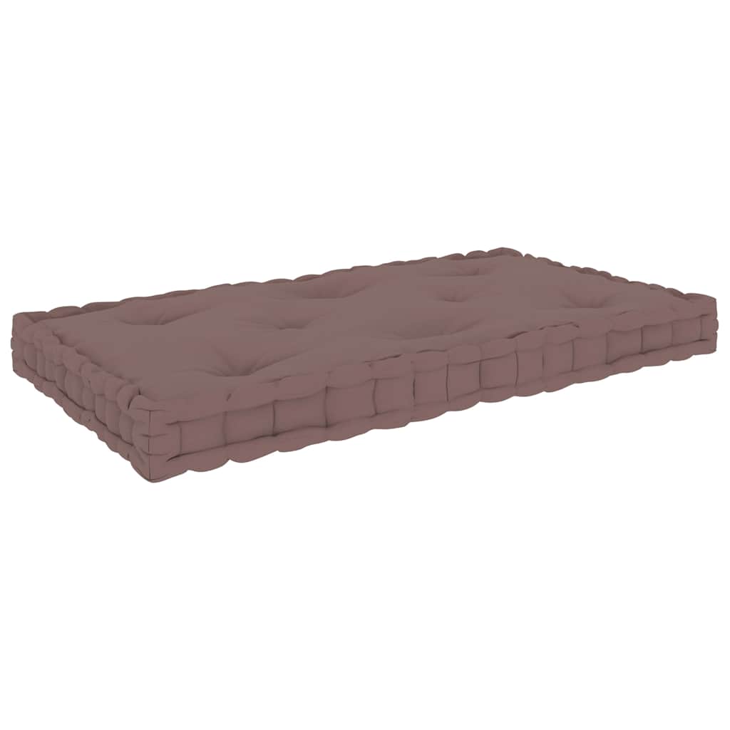 Vidaxx Paletten-Bodenkissen 73x40x7 cm Baumwolle Taupe
