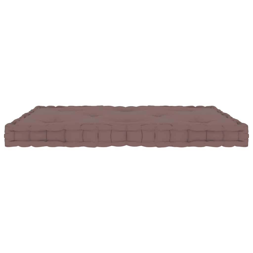 Vidaxx Paletten-Bodenkissen 73x40x7 cm Baumwolle Taupe