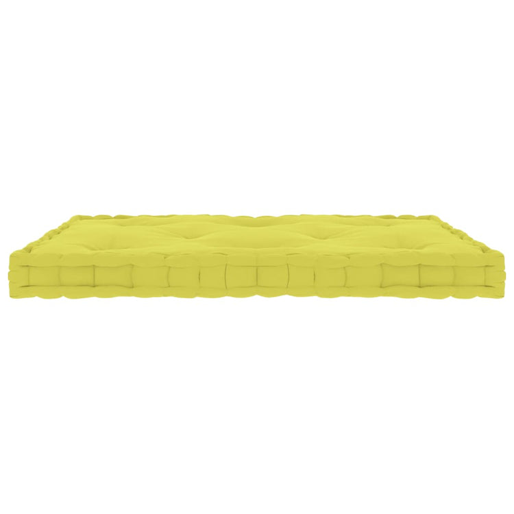 Vidaxl Palettenbodenkissen 73x40x7 cm Baumwolläpfel grün