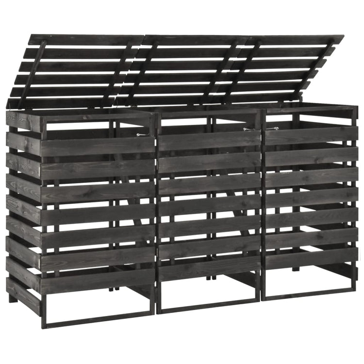 VIDAXL -Behälter Aufbewahrung Triple 210x75x121 cm bemalten Kiefernholz