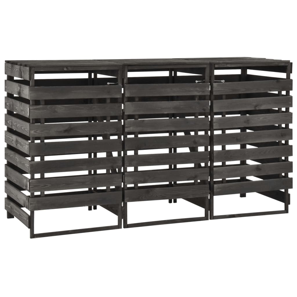VIDAXL -Behälter Aufbewahrung Triple 210x75x121 cm bemalten Kiefernholz