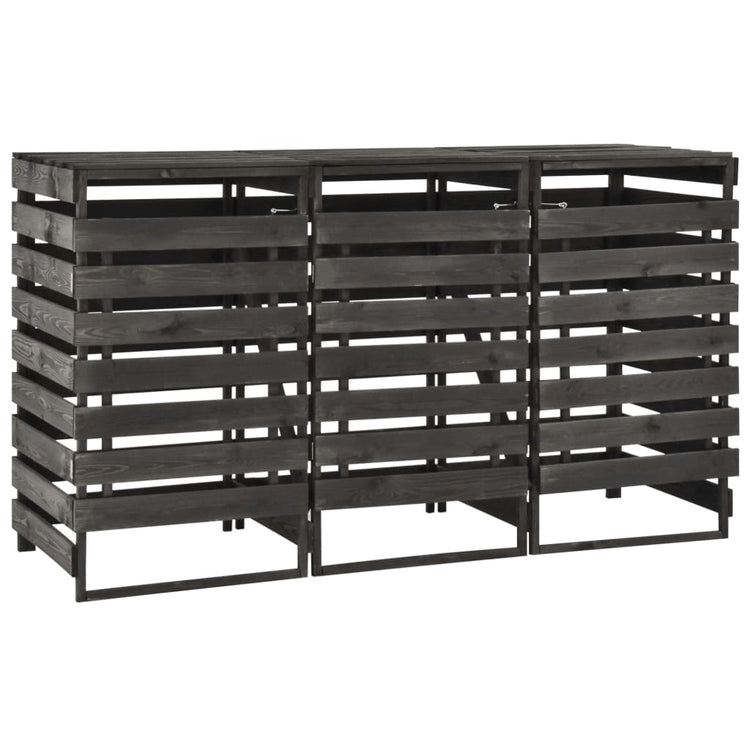 VIDAXL -Behälter Aufbewahrung Triple 210x75x121 cm bemalten Kiefernholz