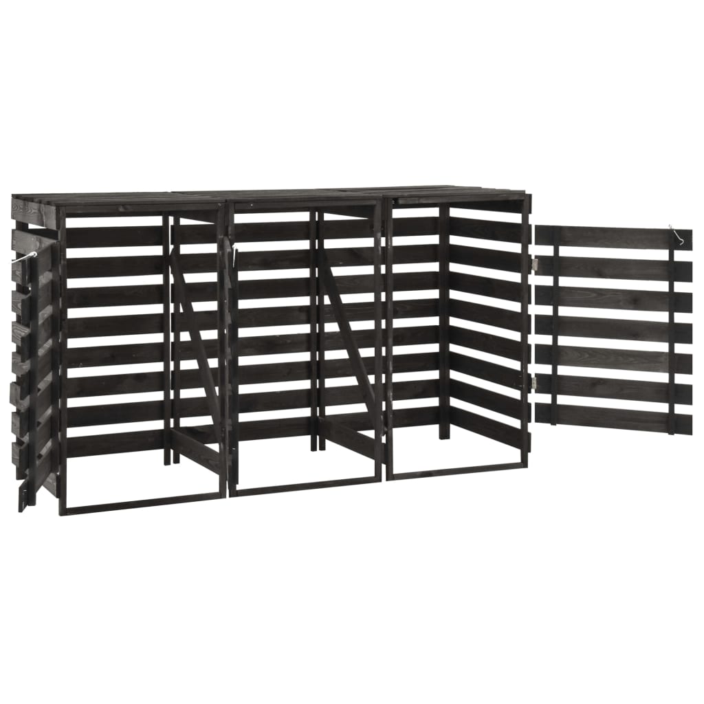 VIDAXL -Behälter Aufbewahrung Triple 210x75x121 cm bemalten Kiefernholz