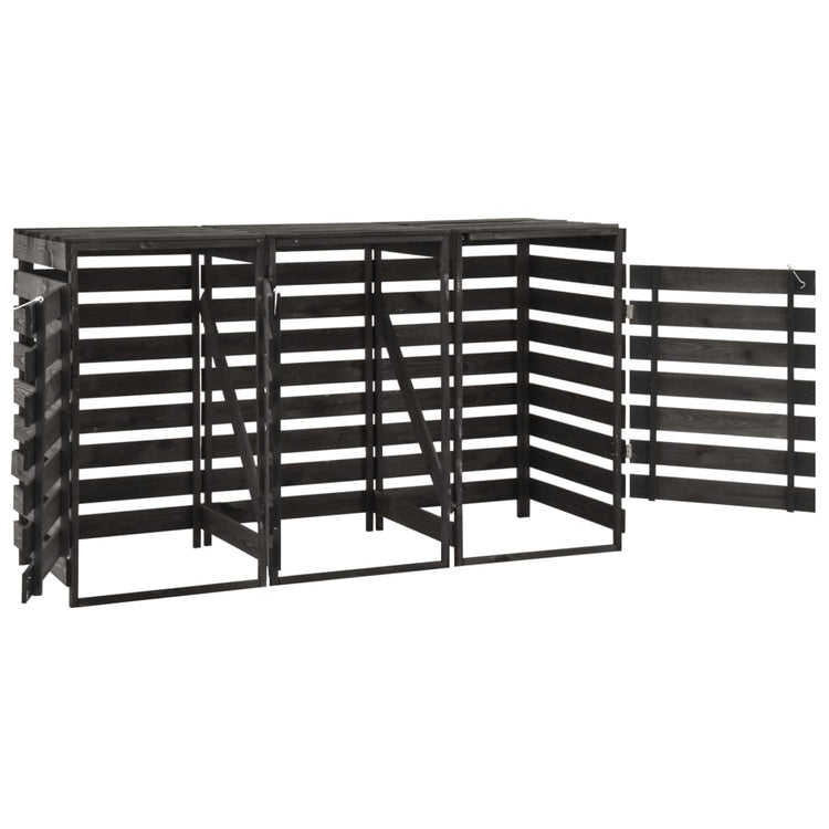 VIDAXL -Behälter Aufbewahrung Triple 210x75x121 cm bemalten Kiefernholz