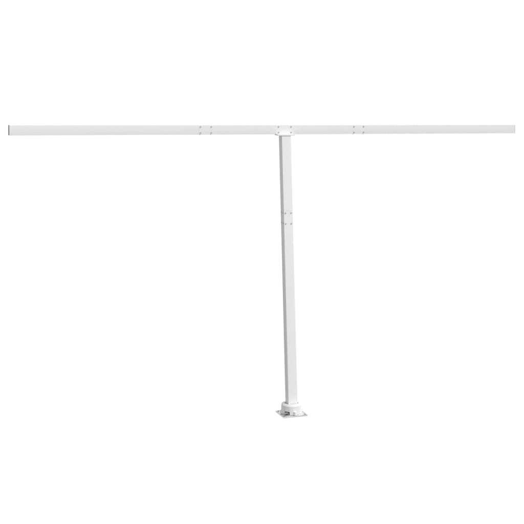 Vidaxl Laifel Pole Set 450x245 cm Eisenweiß