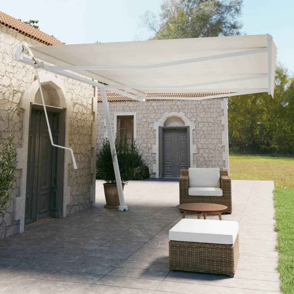 Vidaxl Laifel Pole Set 600x245 cm Eisenweiß
