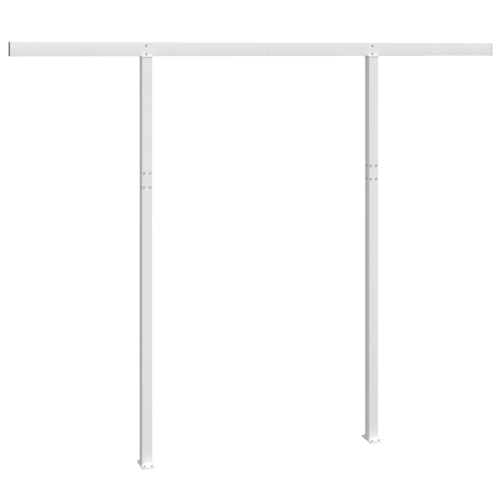 Vidaxl Laifel Pole Set 300x245 cm Eisenweiß