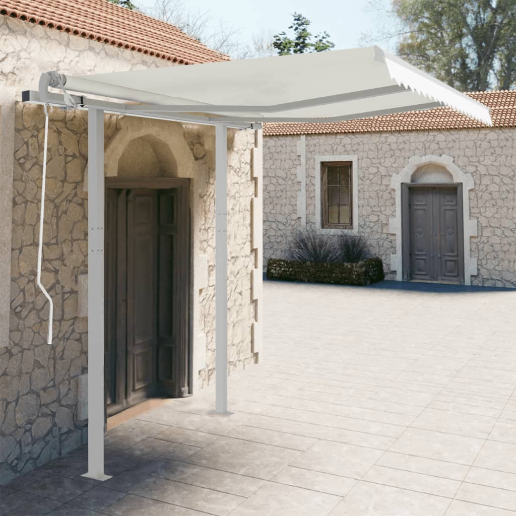 Vidaxl Laifel Pole Set 300x245 cm Eisenweiß