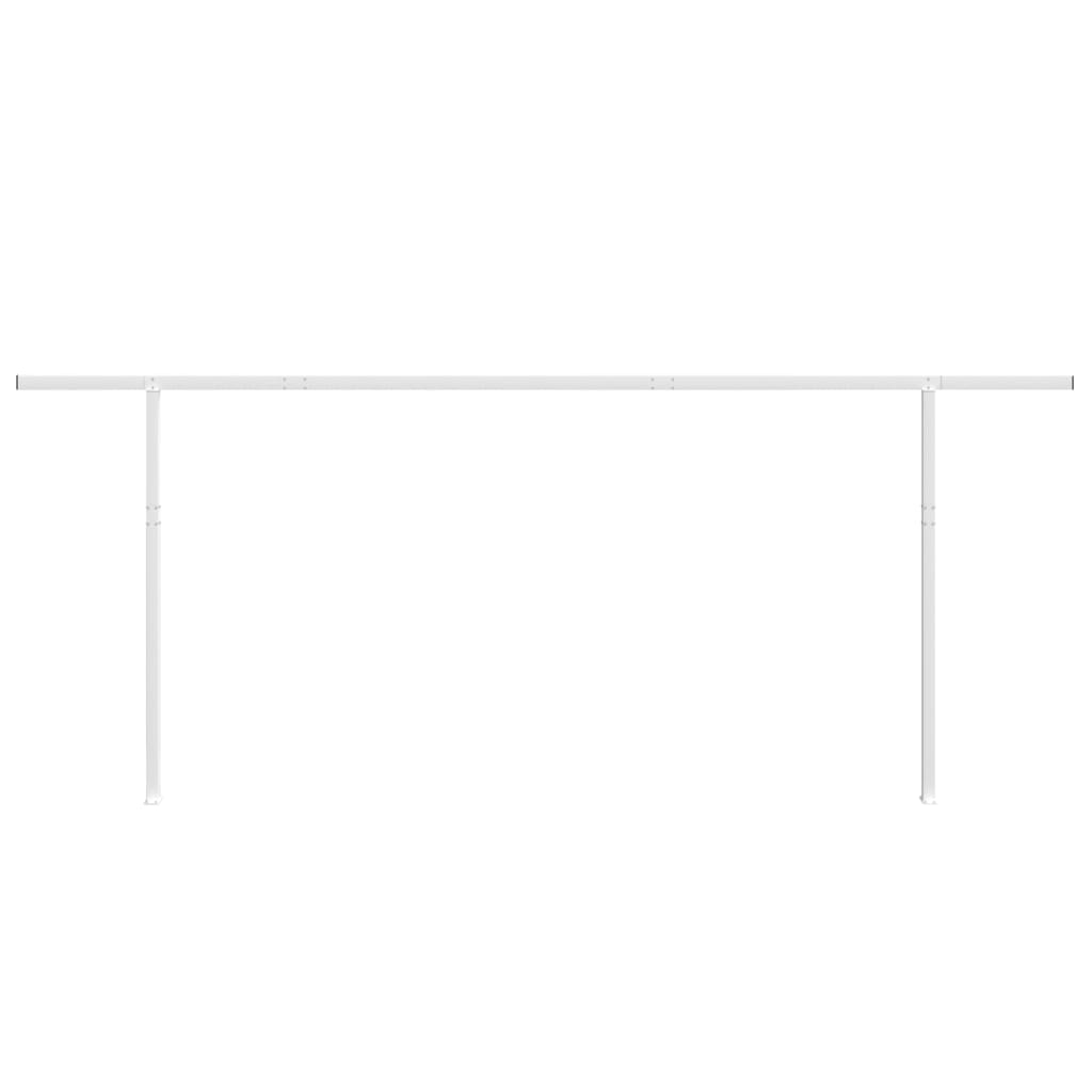Vidaxl Laifel Pole Set 600x245 cm Eisenweiß