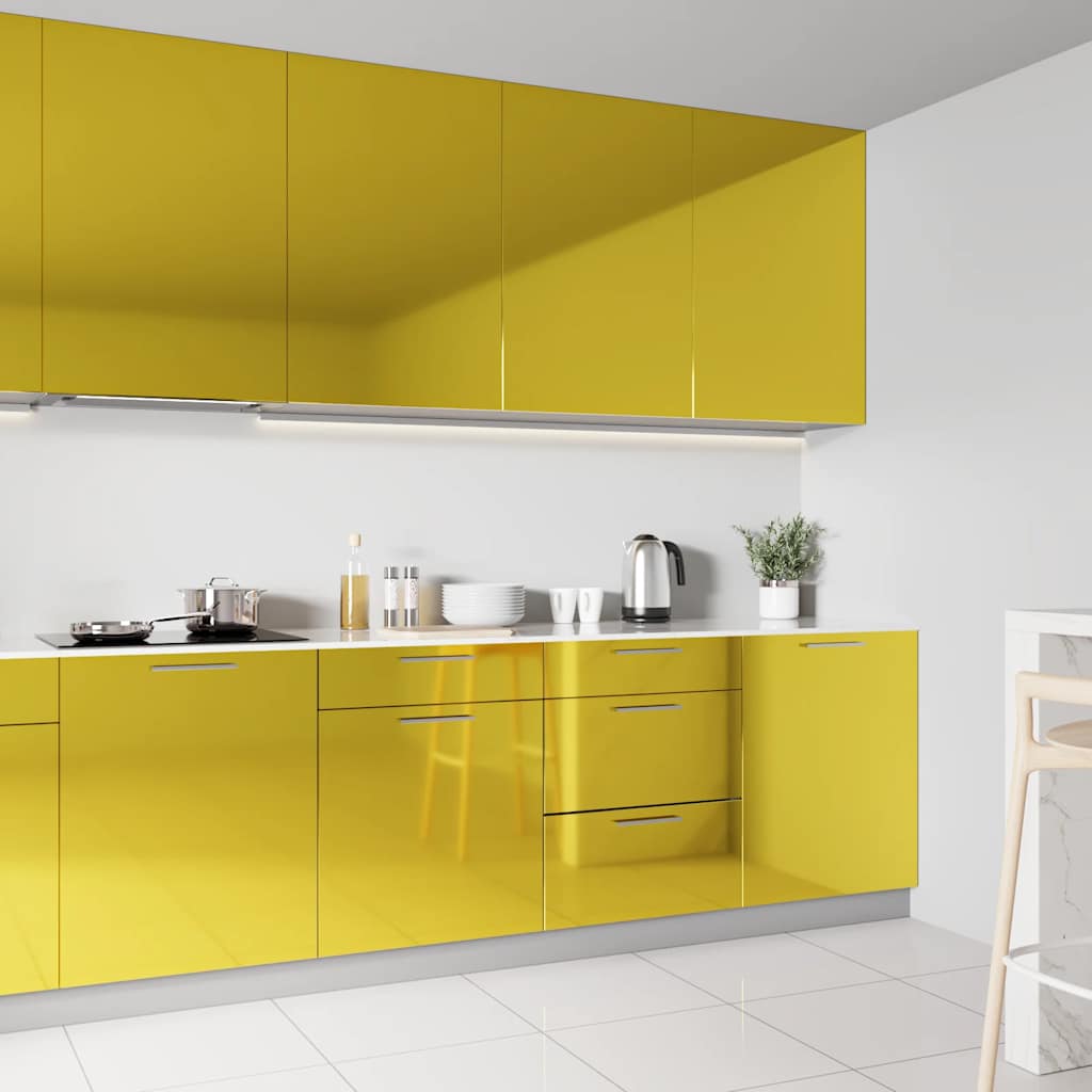 Vidaxl Möbelöl Selbstadhäsiv 500 x 90 cm PVC Hochglanzgoldfarben