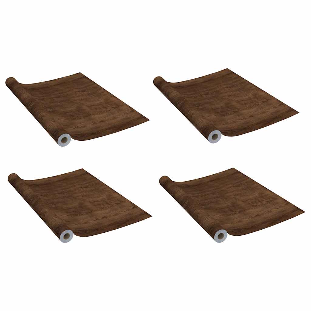 VIDAXL TOR FILLE SELBST SEHRSIVE 4 ST 210 x 90 cm PVC Dark Eiche Farbe