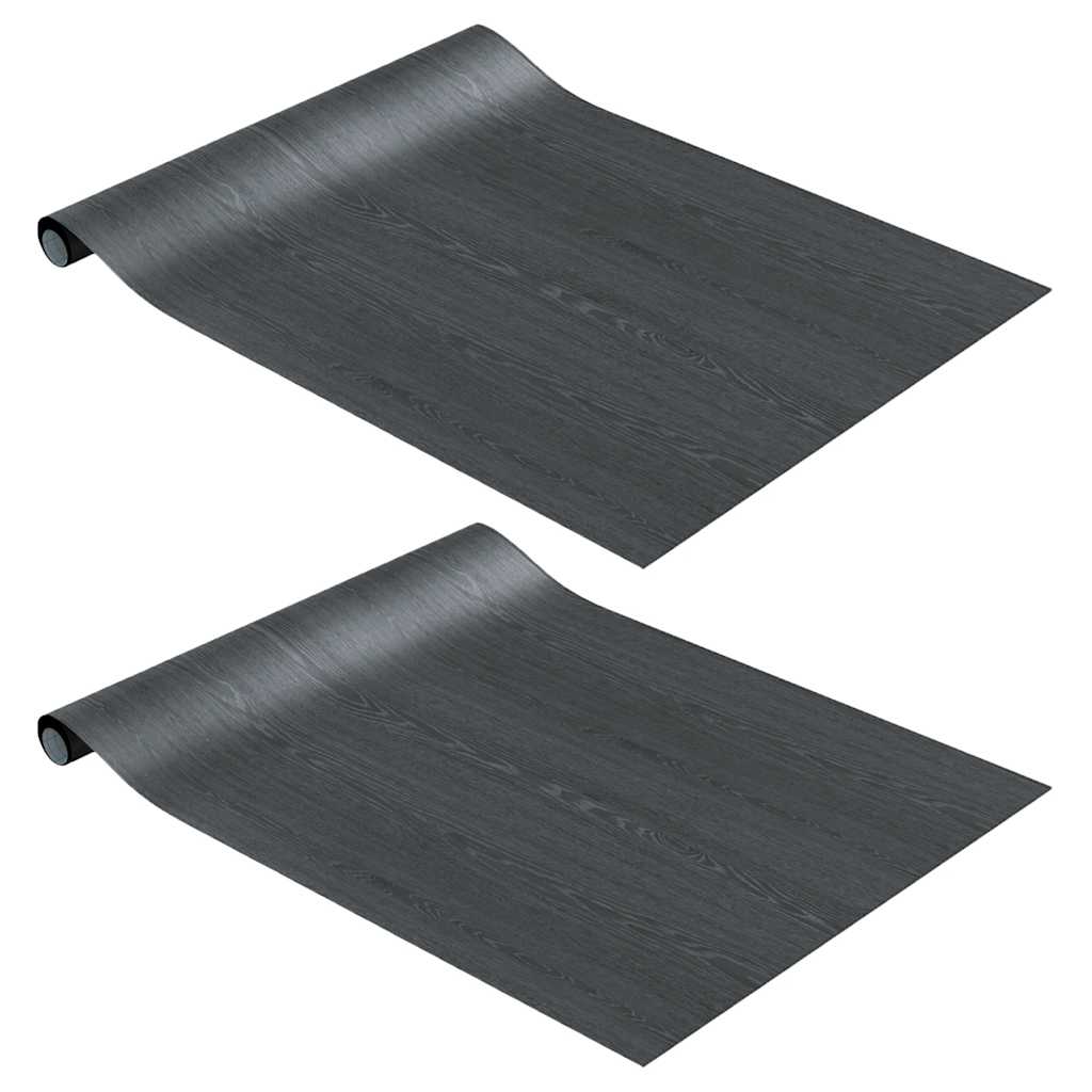 Vidaxl Möbelöle Selbstadhäsiv 2 ST 500x90 cm PVC Darkhout Colored