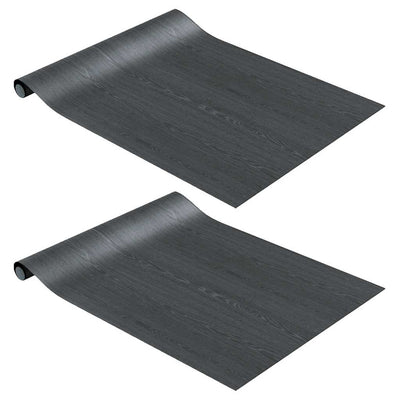 Vidaxl Möbelöle Selbstadhäsiv 2 ST 500x90 cm PVC Darkhout Colored