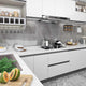 Vidaxl Möbelöle Selbstadhäsiv 2 ST 500x90 cm PVC Weiß
