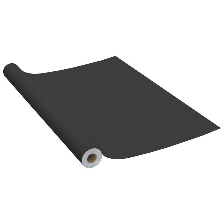 Vidaxl Möbelöle Selbstadhäsiv 2 ST 500x90 cm PVC Schwarz