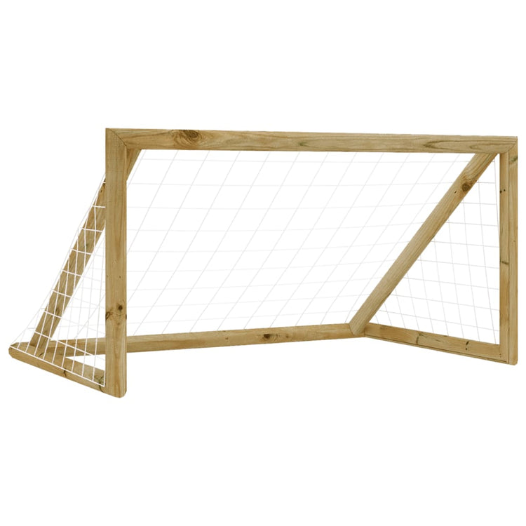 VIDAXL -Fußballtor mit Netto 120x60x80 cm imprägnierte Kiefer