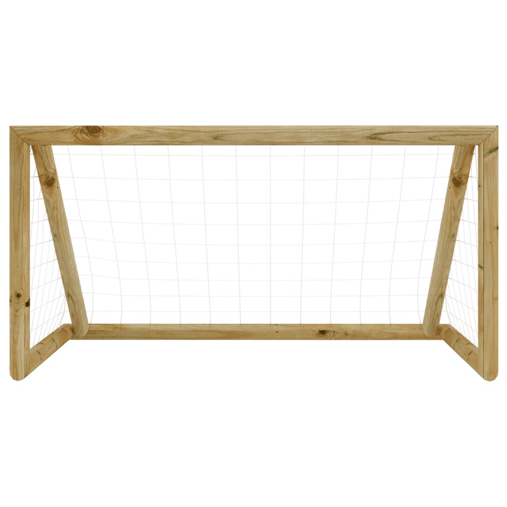 VIDAXL -Fußballtor mit Netto 120x60x80 cm imprägnierte Kiefer