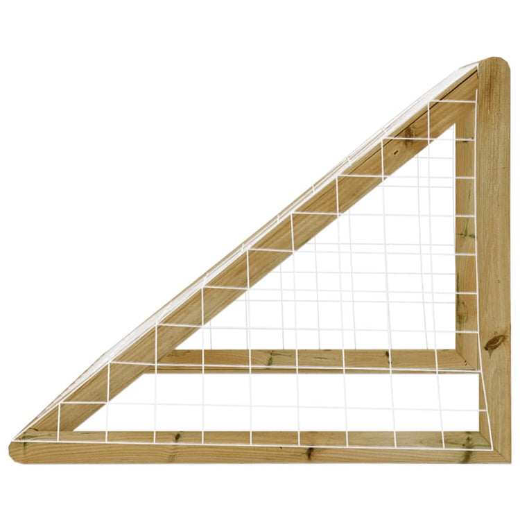 VIDAXL -Fußballtor mit Netto 120x60x80 cm imprägnierte Kiefer