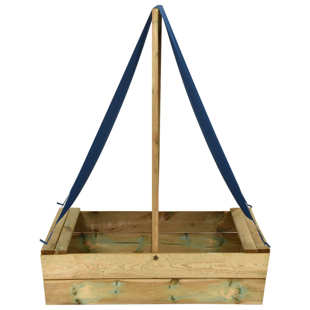 Vidaxl Sandbox mit Dach 80x60x97,5 cm imprägnierte Kiefer