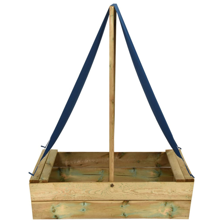 Vidaxl Sandbox mit Dach 80x60x97,5 cm imprägnierte Kiefer