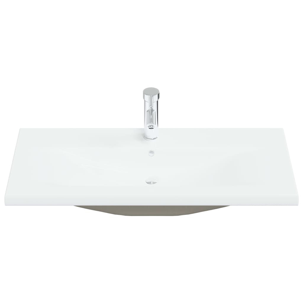 VIDAXL BAUBED -WAHMBAIN mit TAP 91x39x18 cm Keramik Weiß