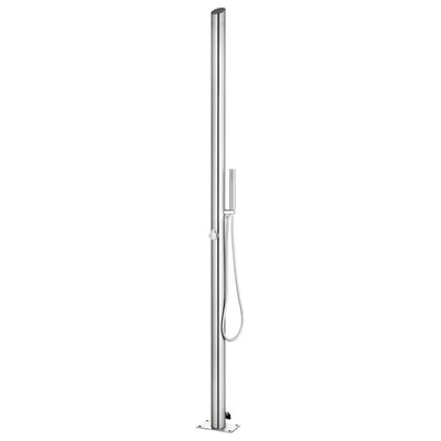 Vidaxl Outdoor -Dusche 220 cm Edelstahl