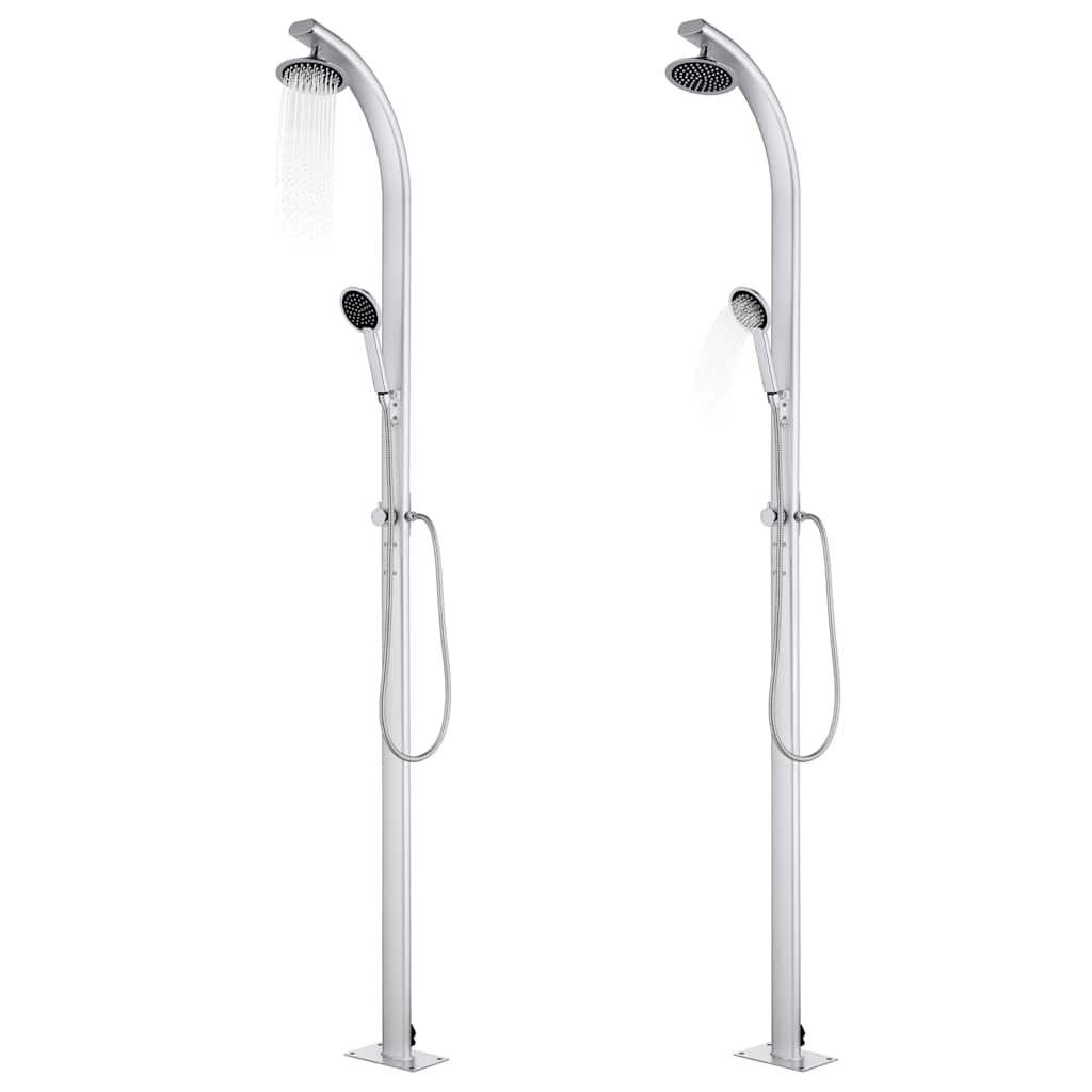 Vidaxl Outdoor -Dusche 215 cm Aluminium