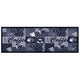 Vidaxl Küchenmatte waschbarer Kaffee 45x150 cm blau