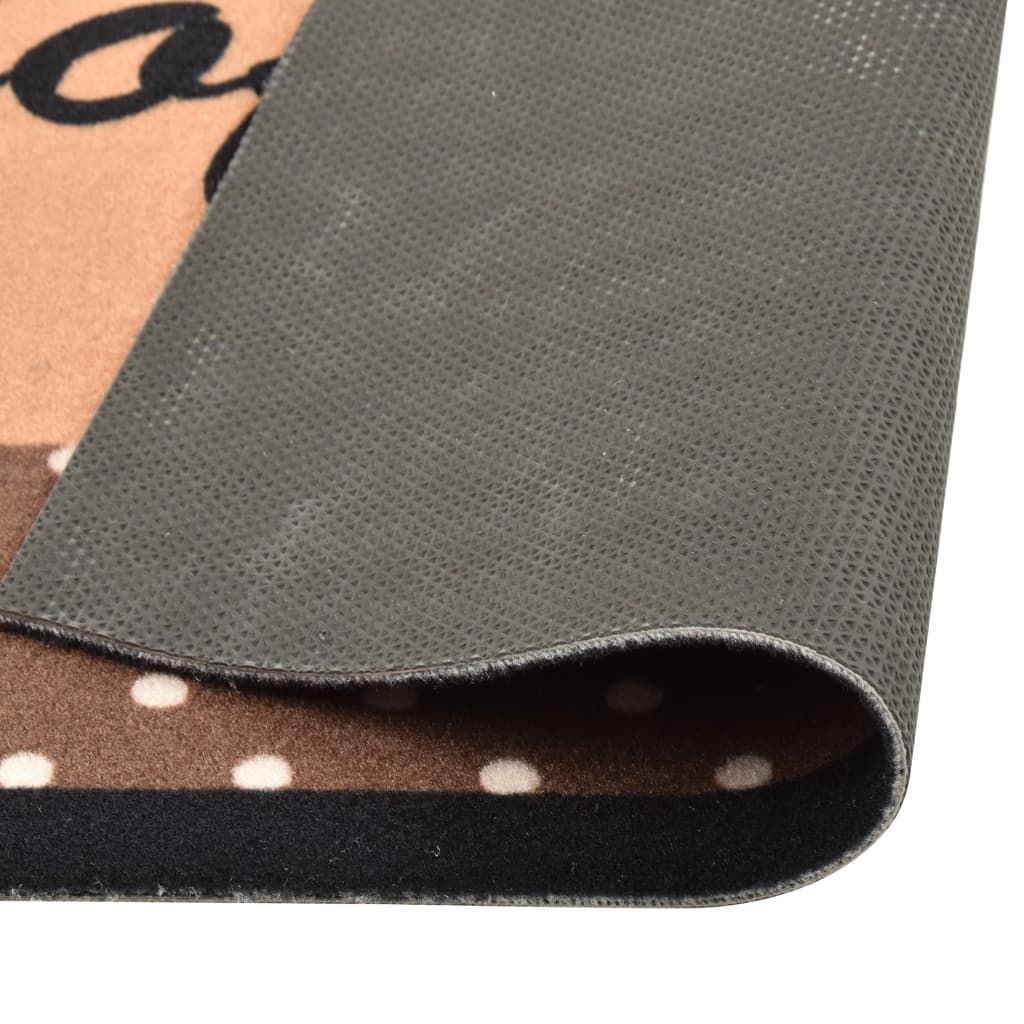 Vidaxl Küchenmatte waschbarer Kaffee 60x180 cm braun