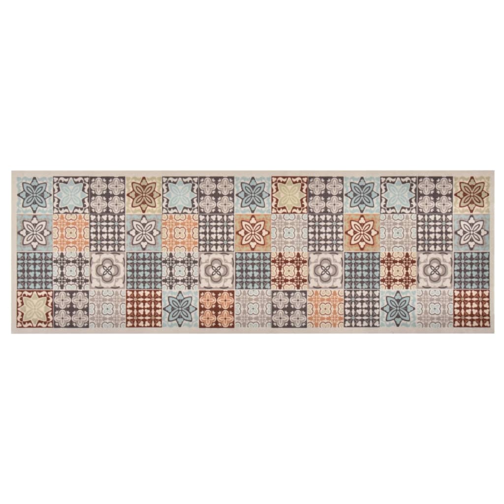 Vidaxl Küchenmatte waschbarer Mosaikfarbe 45x150 cm
