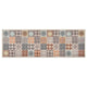 Vidaxl Küchenmatte waschbarer Mosaikfarbe 45x150 cm