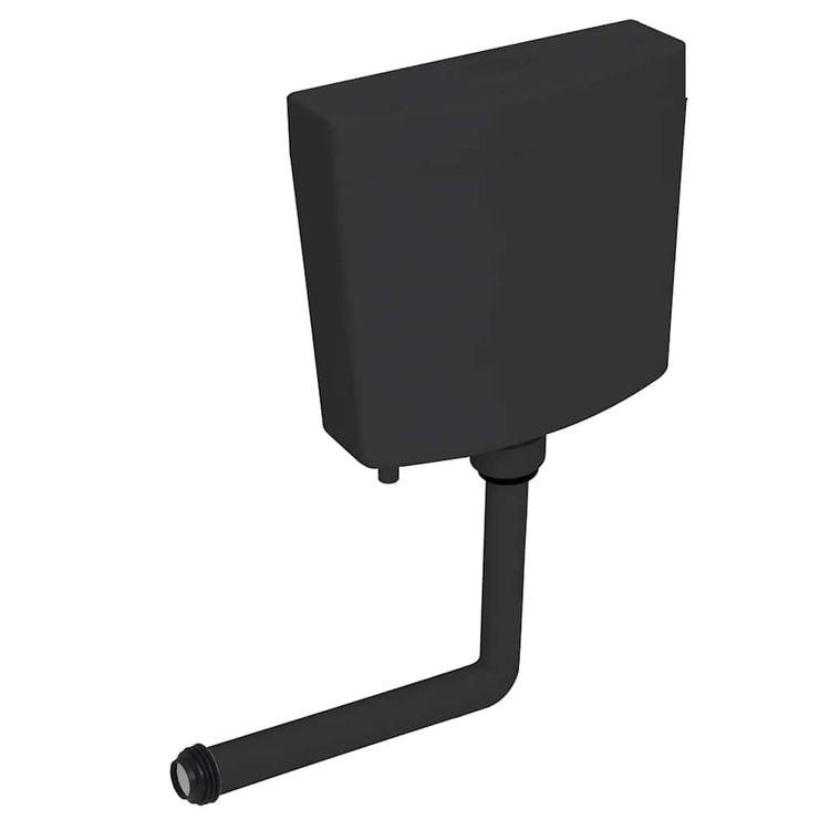 Vidaxl Toilettenboden mit Wasserversorgung am Boden 3 6 l Schwarz