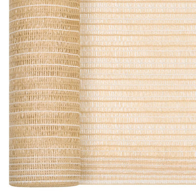 VidaXL Sichtschutznetz 195 g m² 2x50 m HDPE Beige