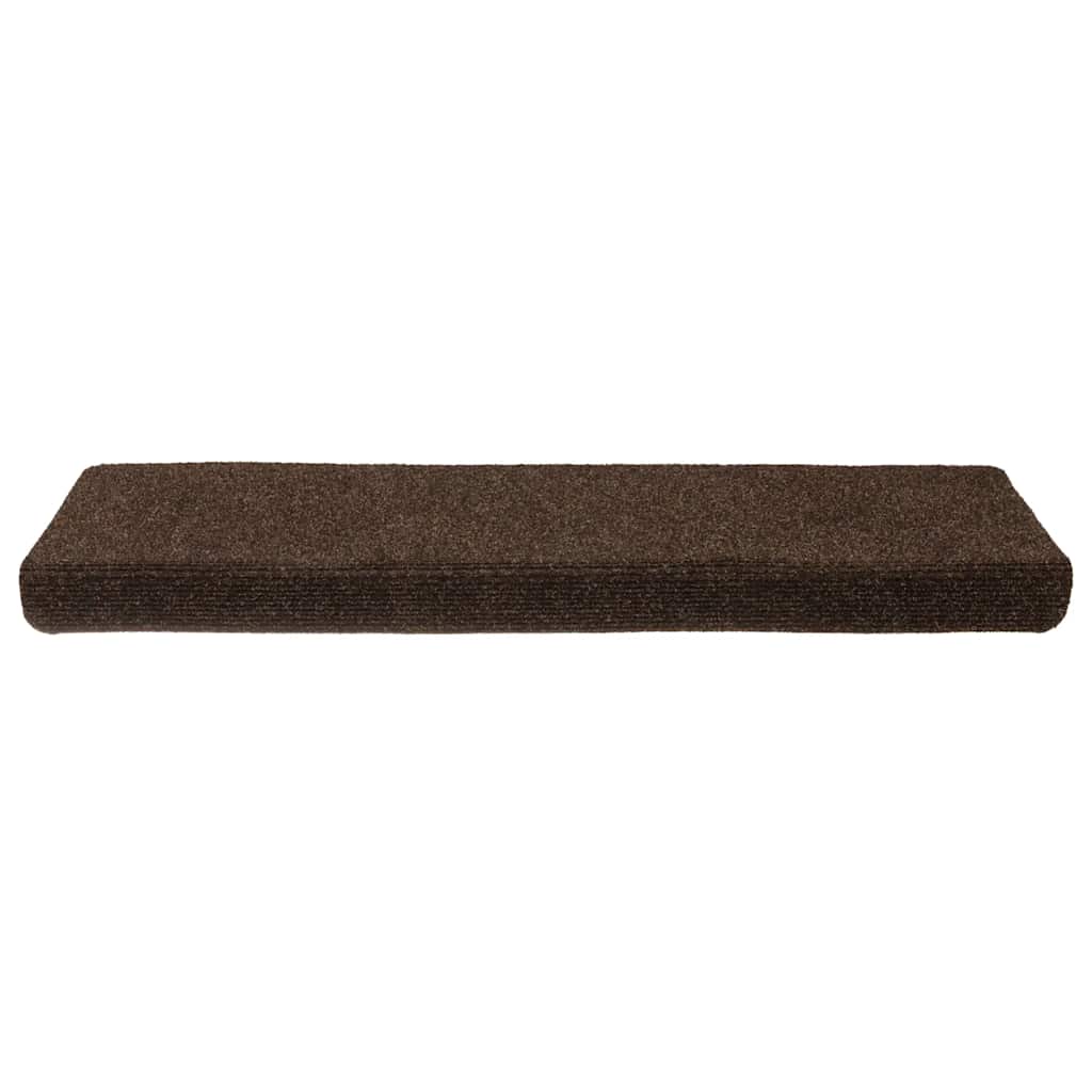 Vidaxl -Treppenmatten 15 St 65x21x4 cm Nadel braun