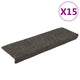 VIDAXL -Treppenmatten 5 PCs 65x21x4 cm Nadel fühlt anthrazit -gelenkt
