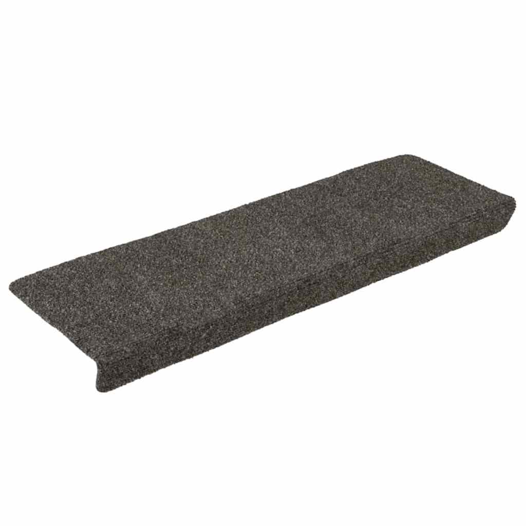 VIDAXL -Treppenmatten 5 PCs 65x21x4 cm Nadel fühlt anthrazit -gelenkt