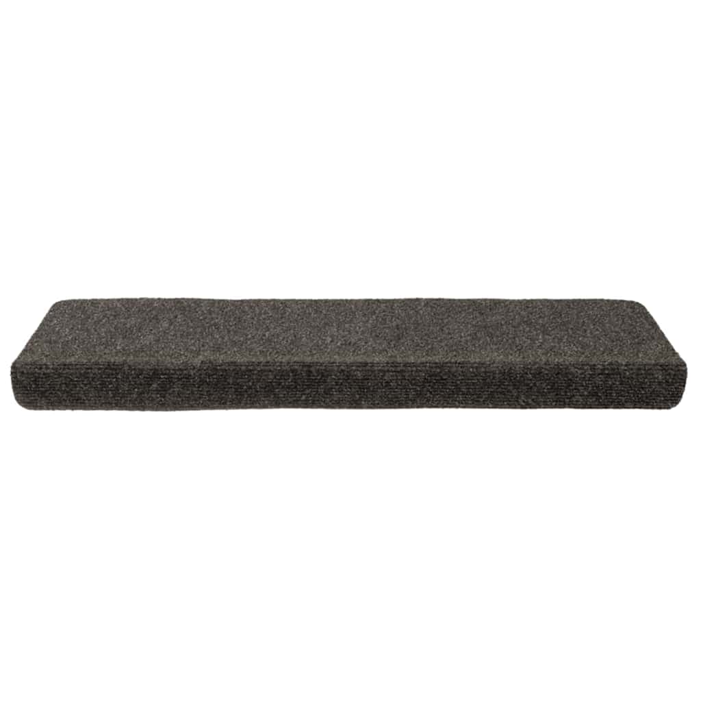 VIDAXL -Treppenmatten 5 PCs 65x21x4 cm Nadel fühlt anthrazit -gelenkt
