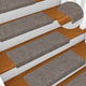 Vidaxl -Treppenmatten 15 ST 65x21x4 cm Nadel Filz creme -gelöscht