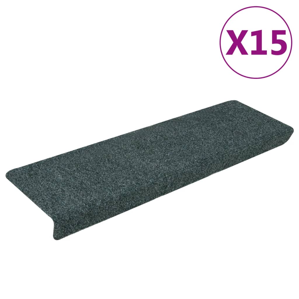Vidaxl -Treppenmatten 15 St 65x21x4 cm Nadel braun