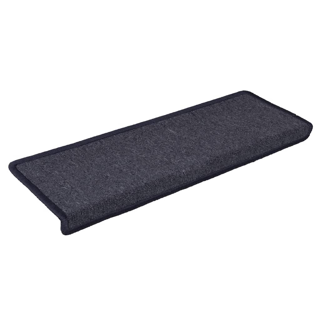 Vidaxl -Treppenmatten 15 ST 65x21x4 cm grau und blau